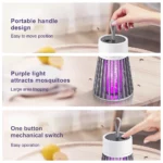 Lampe anti-Moustique - Étanche et Résistante Aux Chocs - Pour L'intérieur et L'extérieur Gris – Image 7