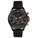 Montre Homme Xtre - Style Décontracté Et Habillé - Chronographe 7 Aiguilles - Multifonctionnelle - Lumineuse - Bracelet En Cuir