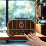 Radio Avec Baffle De Taille Moyenne -  Design Classique En Bois - Rechargeable - Bandes FM/AM - Modèle BUFFER® NS6687 – Image 6