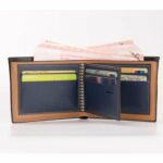 Portefeuille Avec Porte Cartes En Cuir Pour Homme – Design Élégant à Deux Volets – Avec Porte-Monnaie Intérieur – Porte-Cartes – Fermeture Éclair – Qualité Supérieure – Image 3
