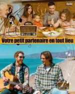 Radio Portable - Mini Style Vintage - Bandes AM/SW/FM - Fonctions TWS/USB/Carte TF/BT5.0 - Rechargeable – Image 12