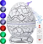 Projecteur D'aurores Boréales 4 en 1 - Lampe œuf De Dinosaure - Étoile Aurore Rechargeable - Télécommande – Image 9