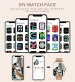 Montre Connectée Hainuteco SQ17 Pour Femme - Écran AMOLED - 3 Paires De Bracelets - Chargeur Sans Fil - Résistante à L'eau – Image 9