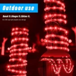 Ruban LED - 10 Mètres - Étanche - 220V Recoupable - IP65 - Blanc Froid 6000K - 8000K - Rouge – Image 5