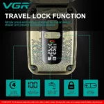 Tondeuse À Cheveux Et Rasoir Électrique Professionnel 2 En 1 VGR V-641 En Acier Inoxydable - 7500 Tr/Min - Résistante À L'eau – Image 4