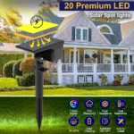 Projecteur Extérieur À Couleurs Changeantes - RGB - Indice D'étanchéité IP65 - Fixation Murale À Énergie Solaire - Allumage Extinction Automatique – Image 6