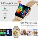 Montre Connectée Hainuteco SQ17 Pour Femme - Écran AMOLED - 3 Paires De Bracelets - Chargeur Sans Fil - Résistante à L'eau – Image 7