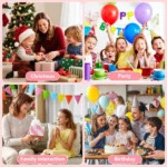 Mini Machine De karaoké - Baffle Bluetooth RGB - 2 Microphone - Sans Fil - Portable - Pour Enfants Et Adultes – Image 7