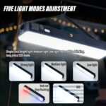 Lampe De Pêche Solaire - 3600-7200 mAh - Rechargeable - Lampe D'inspection Magnétique - 4 Modes - 100 W – Image 12