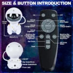 Projecteur D'étoiles Galactiques En Forme D'astronaute - LED - Télécommande – Image 5