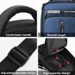 Sac à dos Antivol - Étanche - avec port de chargement USB - Multi-Poches - Homme et Femme - Bleu – Image 2