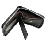 Portefeuille Court pour Homme - Pince à Billets Multi-Cartes - Grande Capacité - Simple - Noir – Image 5