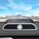 Boîte à Mouchoirs Voiture en Cuir PU Avec Montre – Support Accoudoir Élégant – Image 6