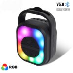 Baffle Bluetooth Portable ABS-1308 – LED RGB, Microphone Inclus
