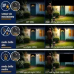 Lampes à Énergie Solaire – Étanches – Sécurité Avec Capteur - Noir – Image 6