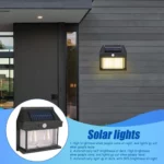 Lampes à Énergie Solaire – Étanches – Sécurité Avec Capteur - Noir