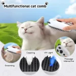 Brosse Vapeur 4 En 1 Pour Animaux - Lumière UV Pour Le Nettoyage Des Poils – Image 8