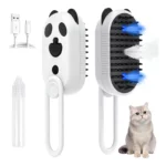 Brosse Vapeur 4 En 1 Pour Animaux - Lumière UV Pour Le Nettoyage Des Poils