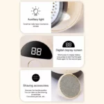 Brosse Anti-peluches Avancée - Portable  Et Rechargeable - Facile À Utiliser - Équipée D'un Écran LED – Image 6