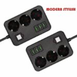 Multiprises - 3 Port USB - 3 Prises De Courant – Image 7