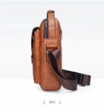 Sacs en Cuir Pour Hommes - Luxueux et à La Mode - Multi-Poches - Noir – Image 12