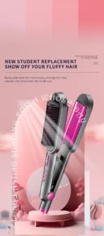 Kemei KM-2263 Kit Peigne Et Fer À Lisser 5 En 1 – Lissage Ou Bouclage De Cheveux – Professionnelle – Image 5