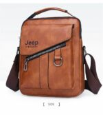 Sacs en Cuir Pour Hommes - Luxueux et à La Mode - Multi-Poches - Noir – Image 2