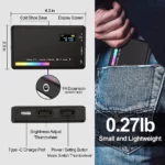 Lampe Selfie - Magsafe Magnet - F06 RGB - Multicolore – Image 9