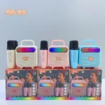 Mini Machine De karaoké - Baffle Bluetooth RGB - 2 Microphone - Sans Fil - Portable - Pour Enfants Et Adultes – Image 2