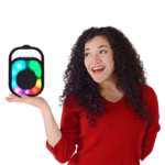 Baffle Bluetooth Portable ABS-1308 – LED RGB, Microphone Inclus – Image 3