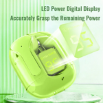 Écouteurs De Sport Sans Fil - Affichage Numérique De la Puissance à LED - Nouveau Son Stéréo - Vert – Image 4