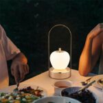 Lampe de table LED sans fil - Portable - 7 W - Doré - Rechargeable - Lumineuse – Image 10
