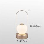 Lampe de table LED sans fil - Portable - 7 W - Doré - Rechargeable - Lumineuse – Image 11