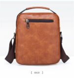 Sacs en Cuir Pour Hommes - Luxueux et à La Mode - Multi-Poches - Noir – Image 13