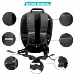Sac à Dos De Moto Rigide Avec Éclairage LED - Résistant à L'eau et Grand Support Pour Casque Avec Écran Programmable – Image 4