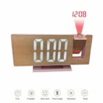 Réveil de Table Numérique – Écran D’affichage – Fonction Snooze – Température LED – Son fort – Luminosité Réglable – Rechargeable - Rose