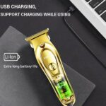 Tondeuse Professionnelle Electrique à Cheveux et Barbe - Ecran LCD - Jaune – Image 2