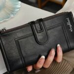 Portefeuille Cuir De Haute Qualité - Téléphone Portable - Multicartes - Grand - Élégant - Unixe - Noir