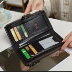 Portefeuille Cuir De Haute Qualité - Téléphone Portable - Multicartes - Grand - Élégant - Unixe - Noir – Image 4