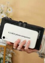 Portefeuille Cuir De Haute Qualité - Téléphone Portable - Multicartes - Grand - Élégant - Unixe - Noir – Image 7