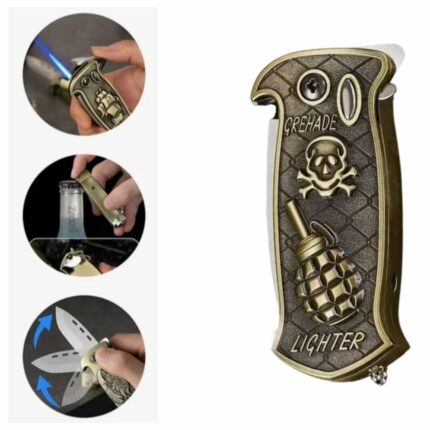 Couteau Briquet En Métal Avec Décapsuleur - Multifonction - Rechargeable