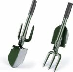 Pelle Pioche De Camping Pliante - Multifonction - Avec Bousole Et Étui - Vert – Image 9
