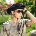 Chapeau De Seau Unisexe - Protection Solaire Extérieure - Respirant - Pliable - Rayé Décontracté - Doux - Noir – Image 8