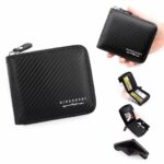 Portefeuille Court pour Homme - Pince à Billets Multi-Cartes - Grande Capacité - Simple - king Noir