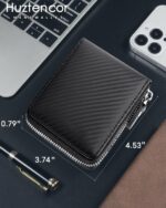 Portefeuille Court pour Homme - Pince à Billets Multi-Cartes - Grande Capacité - Simple - king Noir – Image 6