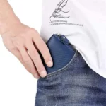 Portefeuille Court pour Homme - Pince à Billets Multi-Cartes - Grande Capacité - Simple - Bleu – Image 10