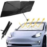 Pare-Soleil Pour Pare-Brise De Voiture – Pliable à 360 Degrés – Compatible Avec La Plupart Des Voitures - Avec Étui – Image 6