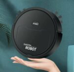 Aspirateur Robot Silencieux 3 en 1 -  Nettoyer Les Cheveux - Le Marbre - Les Carreaux De Céramique et Les Sols Durs - Noir – Image 2