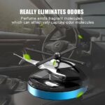 Désodorisant Solaire Pour Voiture - Ventilateur Rotatif - Diffuseur D'huile Pour Voiture – Image 5