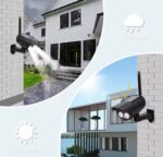 Lampe Caméra De Simulation D'extérieur à Énergie Solaire - Caméra De Surveillance De Sécurité Domestique Étanche - Lumière LED Clignotante – Image 3